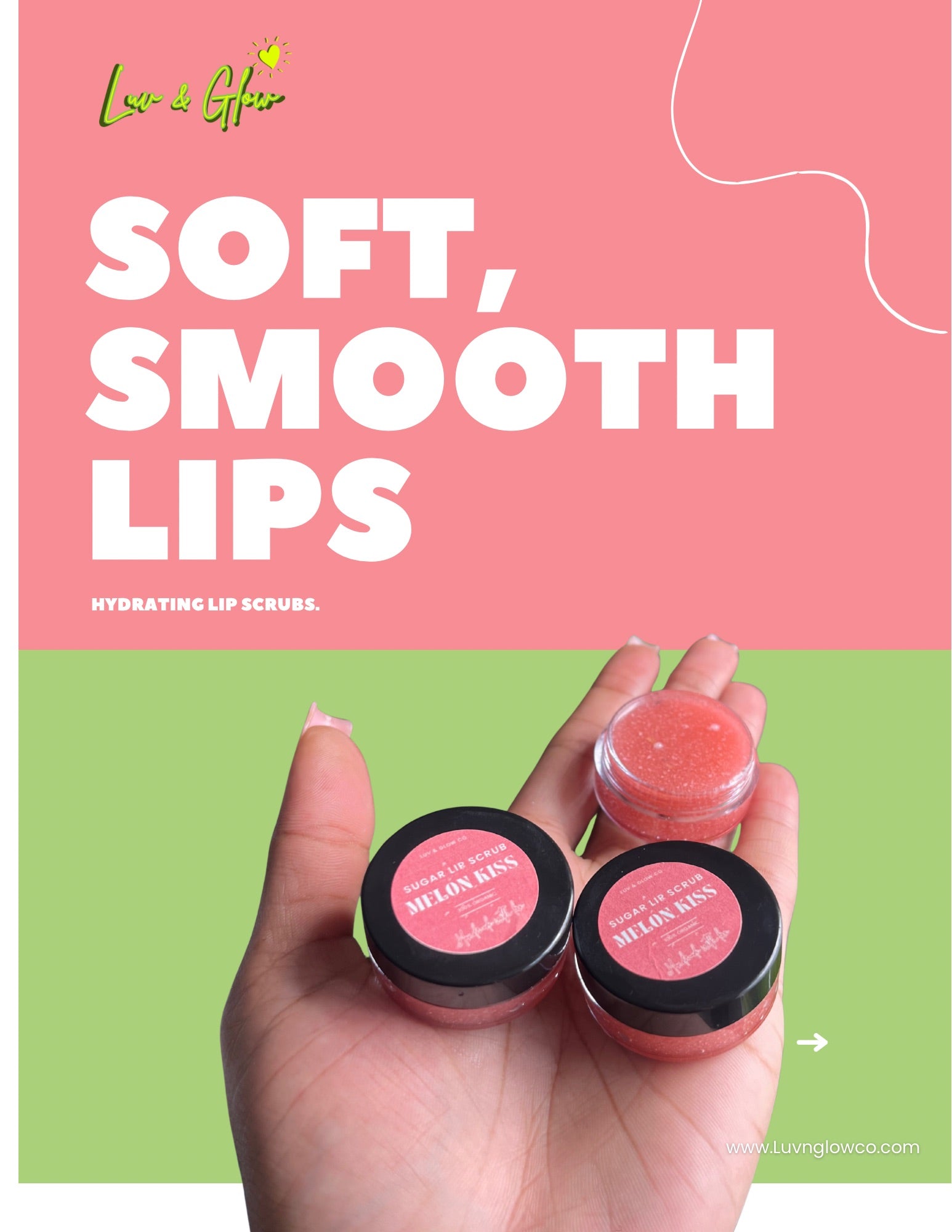 Watermelon Lip Scrub + Brush